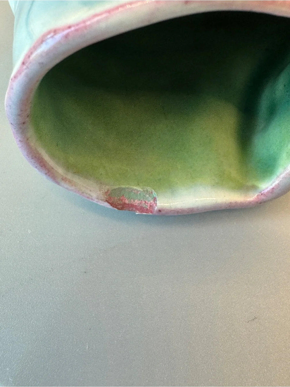 Vintage Ceramic Baby Shoe Planters - Pastel Blue Pair and Pink Single, ca. 1950